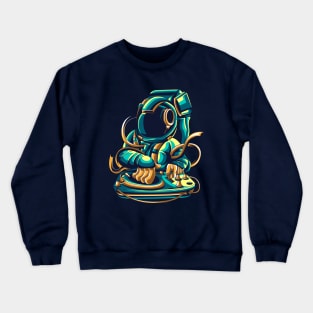 astronaut dj Crewneck Sweatshirt